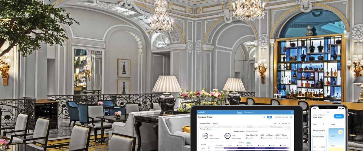 Lutron Athena: Dashboard, DALI e Gestão Inteligente Sistema Lutron Athena com dashboard de gestão de iluminação