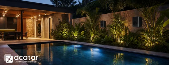 Caixa de som para piscina