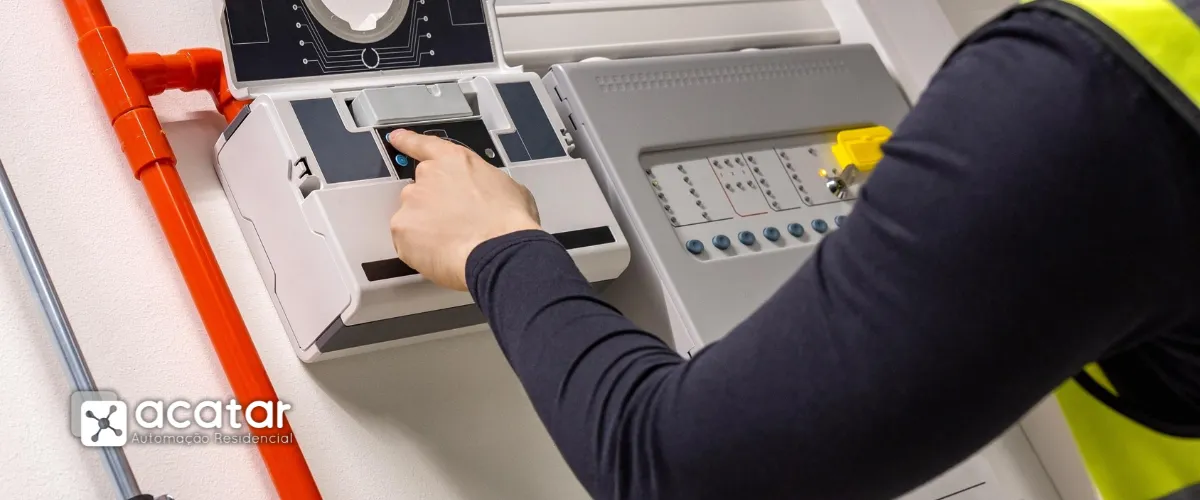 Manutenção preventiva de sistema de alarme de incêndio