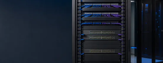 Montagem de rack de rede
