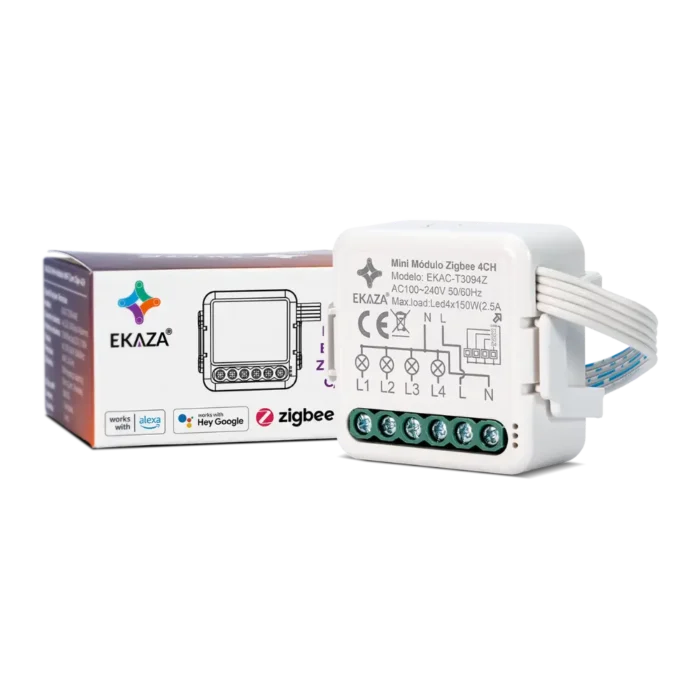 Mini Módulo 4 Canais Zigbee - Caixa Produto
