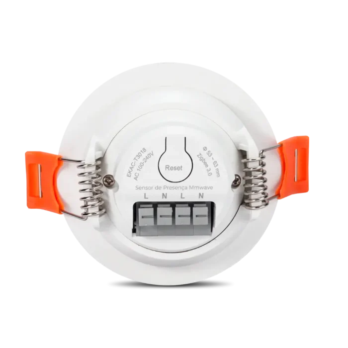 Sensor de Presença Humana Radar Zigbee - Traseira