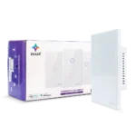 Interruptor Inteligente 1 Tecla Touch 2.5D Zigbee - Caixa e Produto