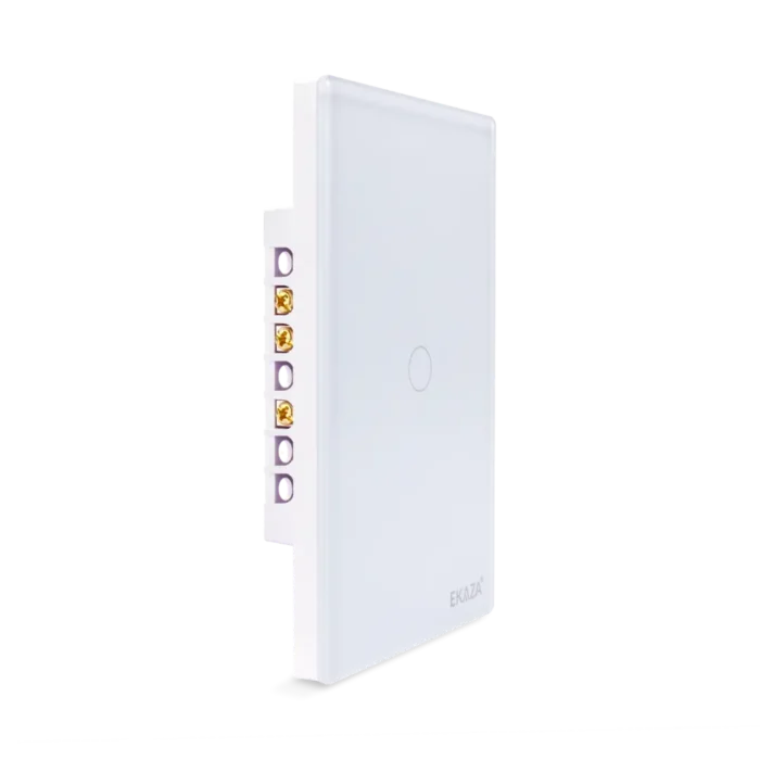 Interruptor Inteligente 1 Tecla Touch 2.5D Zigbee - Lateral Direita