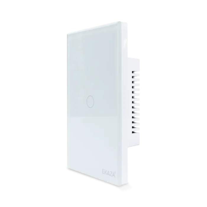 Interruptor Inteligente 1 Tecla Touch 2.5D Zigbee - Lateral Esquerda