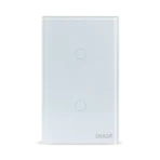 Interruptor Inteligente 2 Tecla Touch 2.5D Zigbee - Frente
