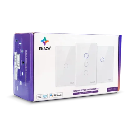 Interruptor Inteligente 2 Tecla Touch 2.5D Zigbee - Caixa