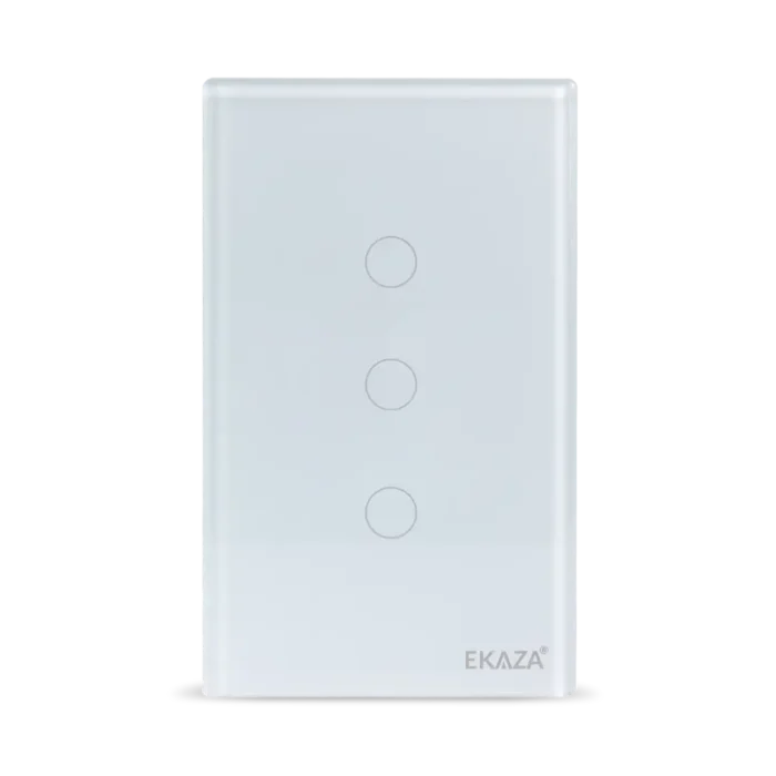 Interruptor Inteligente 2 Tecla Touch 2.5D Zigbee - Frente