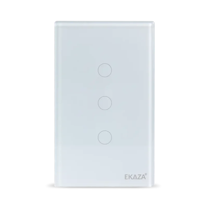 Interruptor Inteligente 2 Tecla Touch 2.5D Zigbee - Frente