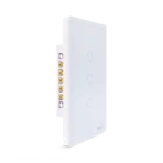 Interruptor Inteligente 2 Tecla Touch 2.5D Zigbee - Lateral Direita