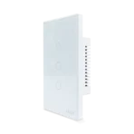 Interruptor Inteligente 2 Tecla Touch 2.5D Zigbee - Lateral Esquerda