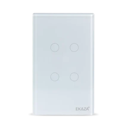 Interruptor Inteligente 2 Tecla Touch 2.5D Zigbee - Frente