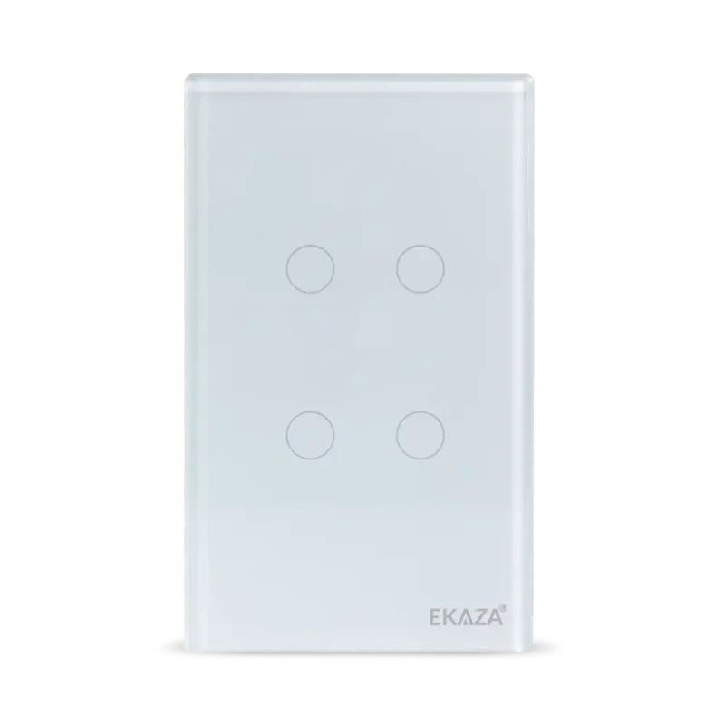 Interruptor Inteligente 2 Tecla Touch 2.5D Zigbee - Frente