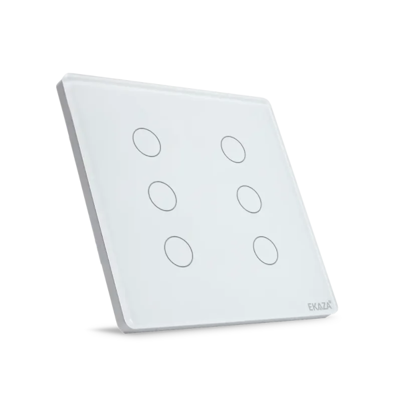 Interruptor Inteligente 4 Teclas Branco 4x4 Touch - Detalhe