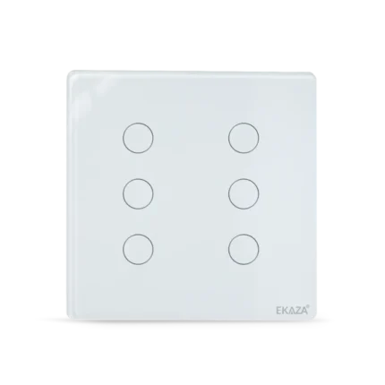 Interruptor Inteligente 4 Teclas Branco 4x4 Touch - Frente