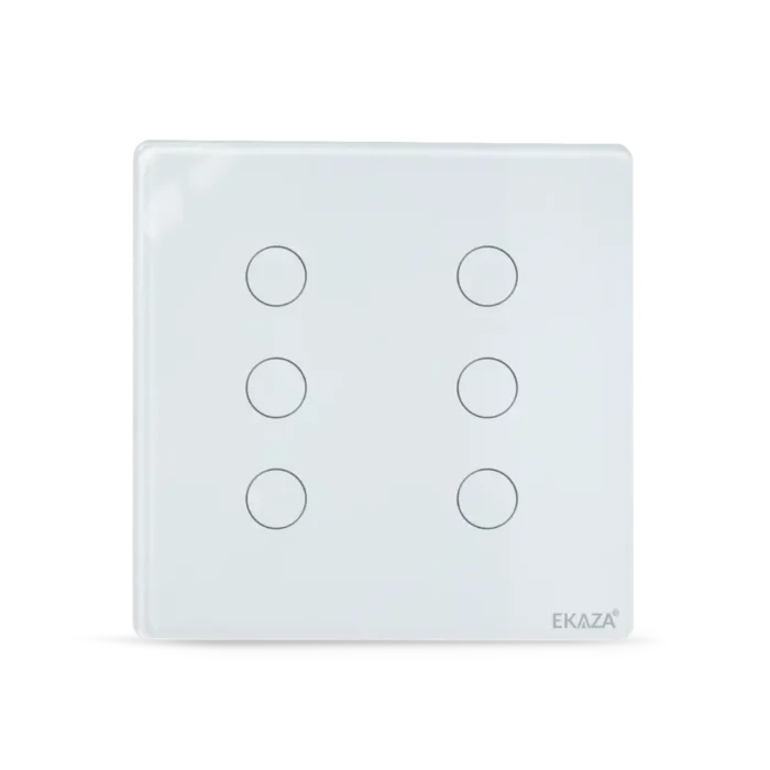 Interruptor Inteligente 4 Teclas Branco 4x4 Touch - Frente
