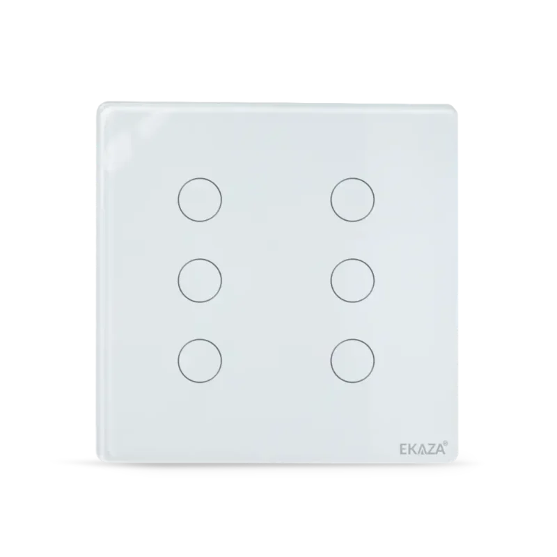 Interruptor Inteligente 4 Teclas Branco 4x4 Touch - Frente