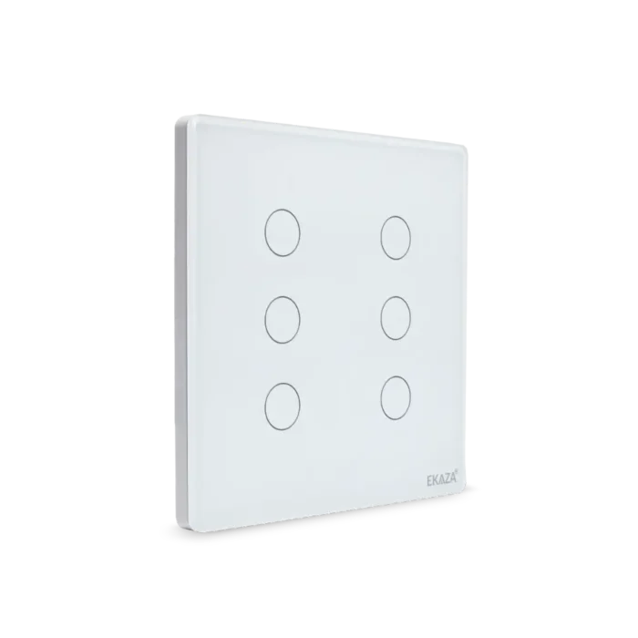 Interruptor Inteligente 4 Teclas Branco 4x4 Touch - Lateral Direita