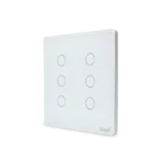 Interruptor Inteligente 4 Teclas Branco 4x4 Touch - Lateral Esquerda