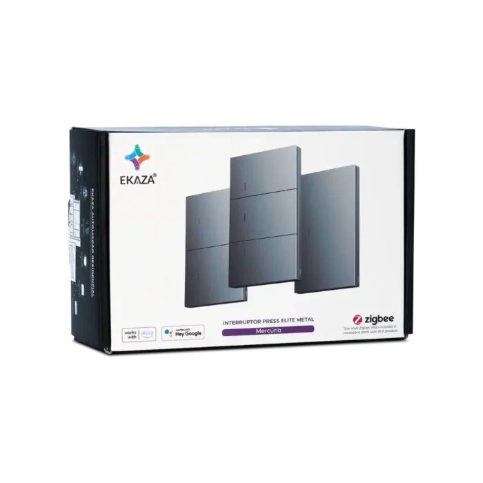 Interruptor inteligente 2 Teclas EKGD-T408-2ZG Caixa