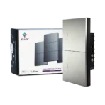 Interruptor inteligente 2 Teclas EKGD-T408-2ZG Caixa e produto