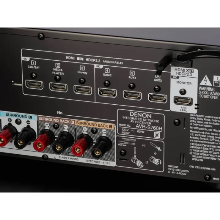 AVR-S760H (CONEXOES)