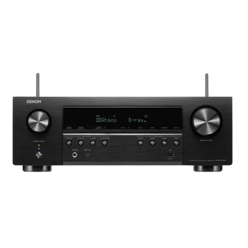 Receiver 7.2 Denon AVR-S760H com 8K e Dolby Atmos