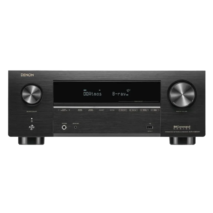 Painel frontal do Receiver Denon AVR-X3800H Zona 2 Vídeo