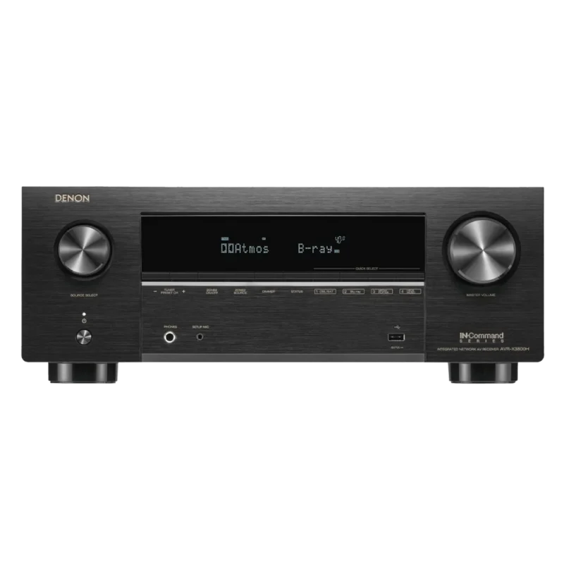 Painel frontal do Receiver Denon AVR-X3800H Zona 2 Vídeo